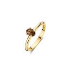 Blush Ring 14k Gelbgold mit Rauchquarz