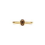Blush 14ct Gold Smokey Quartz Solitaire Ring - 1242YSQ