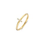 Blush Bague barrette pavée de zircones en or 14 carats - 1270YZI