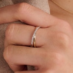 Blush Ring 14k Weiss-/ Gelbgold mit Labordiamanten 0.25ct - LG1053B