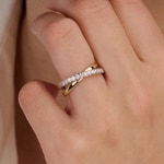Blush Ring 14k Weiss-/ Gelbgold mit Labordiamanten 0.31ct - LG1054B