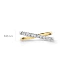 Blush Ring 14k Weiss-/ Gelbgold mit Labordiamanten 0.31ct - LG1054B