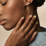 Blush 14ct Yellow Gold Onyx Signet Ring - 1219YON