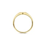 Blush 14ct Yellow Gold Pearl Stone Signet Ring - 1219YMP