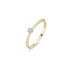 Blush Solitärring 14k Gelb- und Weissgold mit Zirkonia - 1186BZI