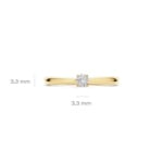 Blush 14ct Yellow Gold 0.15ct Lab Diamond Solitaire Ring - LG1000Y