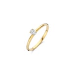 Blush Solitärring 14k Gelbgold mit ovalem Labordiamant 0.15ct