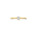 Blush Solitärring 14k Gelbgold mit ovalem Labordiamant 0.15ct - LG1028Y