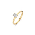 Blush 14ct Gold 0.50ct Radiant Lab Diamond Solitaire Ring