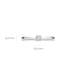 Blush 14ct White Gold 0.15ct Lab Diamond Solitaire Ring - LG1000W