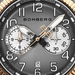 Bomberg BB-68 Smoked Dark Grey Chronograph - NS44CHSPPK.203.9