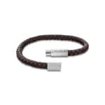 Calvin Klein Bracelet Industrial Facets Argenté / Brun - 35100089