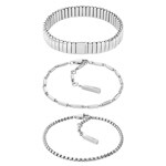 Calvin Klein Armband Stacked Silbrig  - 35000837