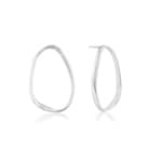 Calvin Klein Creolen Elongated Drops Silbrig