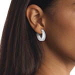 Calvin Klein Creolen Modern Purity Silbrig - 35000831