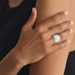 Calvin Klein bague pour femmes Elemental Argenté - 35000645 