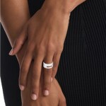 Calvin Klein Damenring Geometric Essentials Silbrig - 35000680