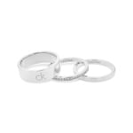 Calvin Klein Damenring Trio Silbrig - 35000794