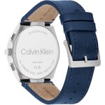 Calvin Klein Distinguish Day Date Leder Blau Silbrig & Grau - 25200444