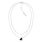 Calvin Klein Necklace Faceted Heart Silvery