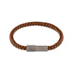 Calvin Klein Bracelet en cuir Industrial Facets Brun