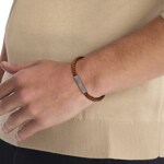 Calvin Klein Lederarmband Industrial Facets Braun - 35100046