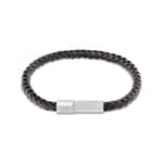 Calvin Klein Bracelet en cuir Industrial Facets Marron Foncé