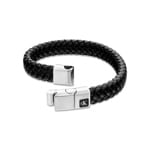 Calvin Klein Lederarmband Schwarz - 35100113