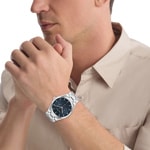 Calvin Klein Motion Day Date Silbrig / Blau - 25200520