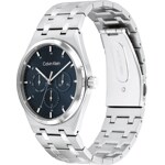 Calvin Klein Motion Day Date Silbrig / Blau - 25200520