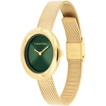 Calvin Klein Twisted Bezel 24mm Doré / Vert - 25100152