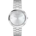 Calvin Klein Twisted Bezel Silbrig 