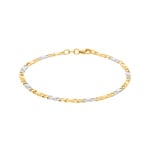 Carrera-Armband poliert 750/18 K Bicolor 3.5mm - 19cm