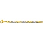 Carrera-Armband poliert 750/18 K Bicolor 3.5mm - 22cm