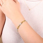 Carrera Bracelet 750/18 K Two-tone Gold 5.0mm - 19cm - BCA400319