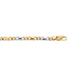 Carrera Bracelet 750/18 K Two-tone Gold 5.0mm - 22cm - BCA400322