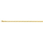 Bracelet carrera poli or jaune 750/18 ct 4.0mm - 19cm
