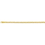 Bracelet carrera poli or jaune 750/18 ct 5.0mm - 19cm