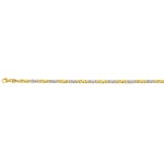 Bracelet carrera satiné or bicolore 750/18 ct 3.5mm - 19cm