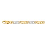 Satined Carrera Bracelet 750/18 K Two-tone Gold 5.0mm - 22cm - BCA400622