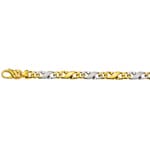 Carrera-Armband satiniert 750/18 K Bicolor 5.0mm - 22cm