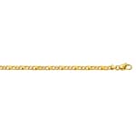 Satined Carrera Bracelet 750/18 K Yellow Gold 4.0mm - 22cm