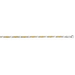 Carrera-Figarokette massiv 750/18 K Bicolor 3.5mm