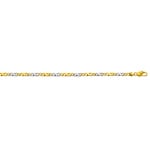 Carrera-Kette poliert 750/18 K Bicolor 4.0mm