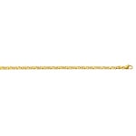 Collier carrera poli or jaune 750/18 ct 4.0mm