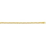 Collier carrera poli or jaune 750/18 ct 5.0mm