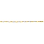 Carrera-Kette satiniert 750/18 K Bicolor 3.5mm
