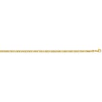 Carrera-Kette satiniert 750/18 K Gelbgold 3.5mm