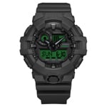 Casio G-Shock Classic Black and Electro Green - GA-700BEG-1AER