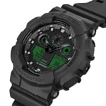 Casio G-Shock Classic Black and Electro Green - GA-100BEG-1AER